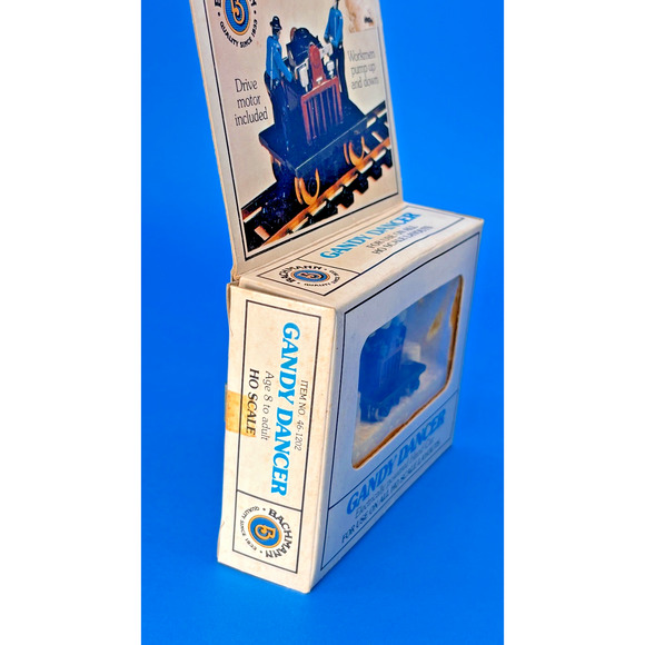 Bachmann HO Scale Powered Gandy Dancer Handcar No. 46-1202 Original Box - Picture 7 of 11